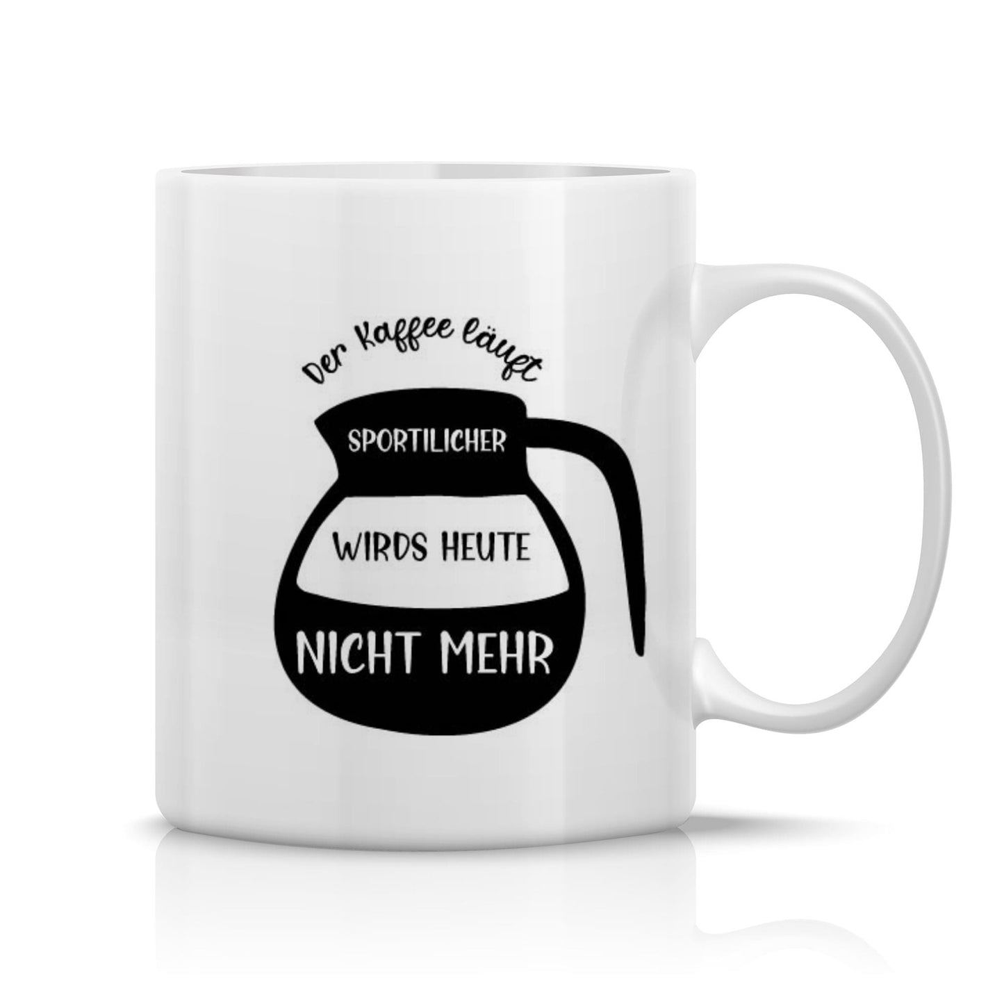 Spruchtasse - Der Kaffee läuft...
