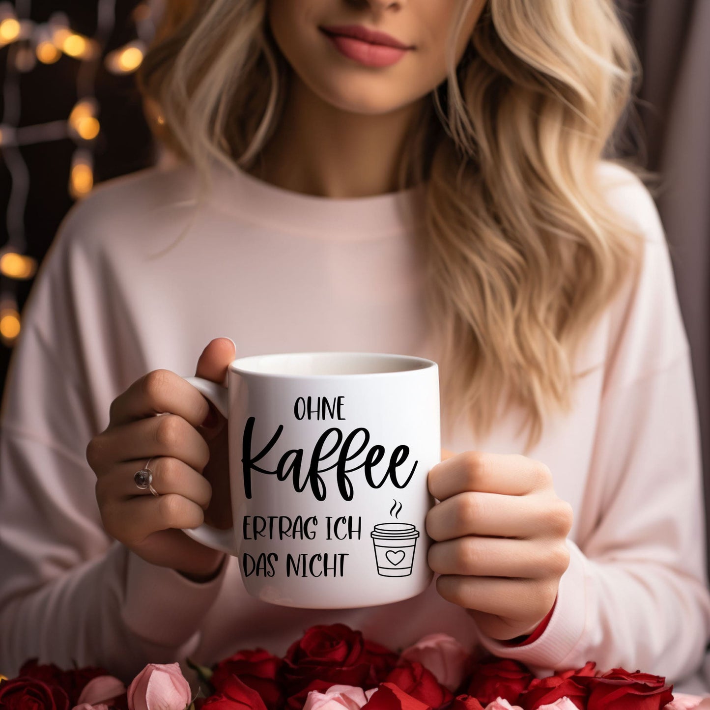 Spruchtasse - Ohne Kaffee ertrag ich das nicht