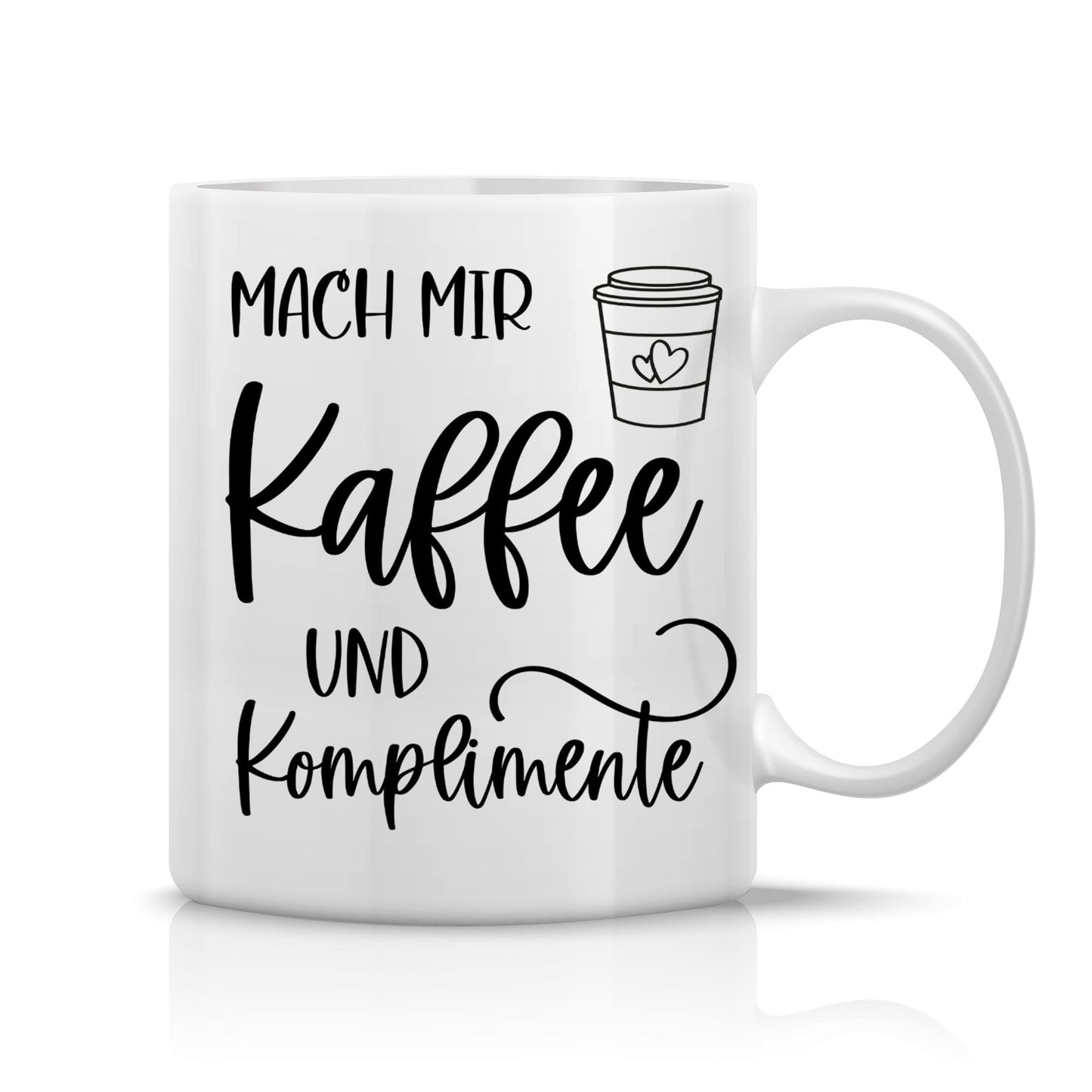 Spruchtasse - Kaffee und Komplimente