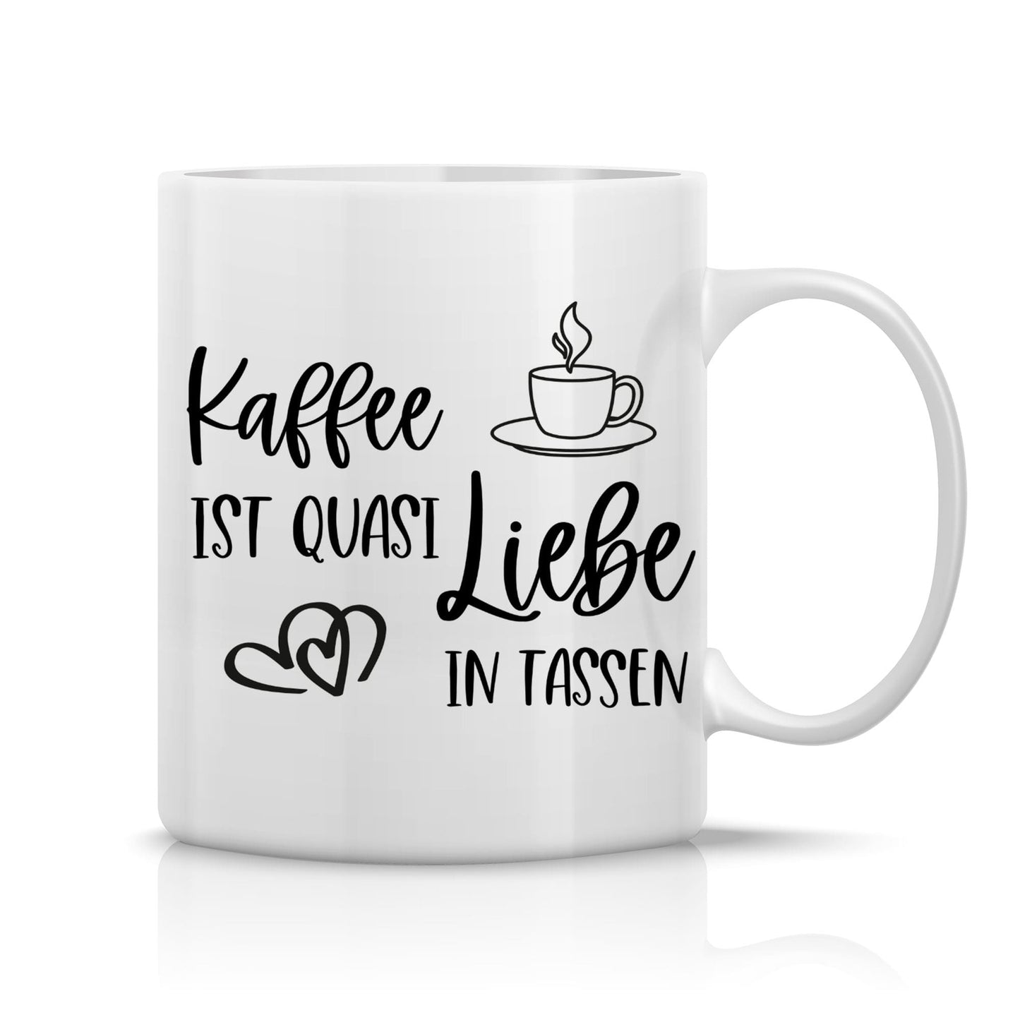 Spruchtasse - Liebe in Tassen