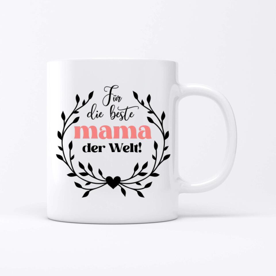 Die beste Mutter aller Zeiten floral - Tassen
