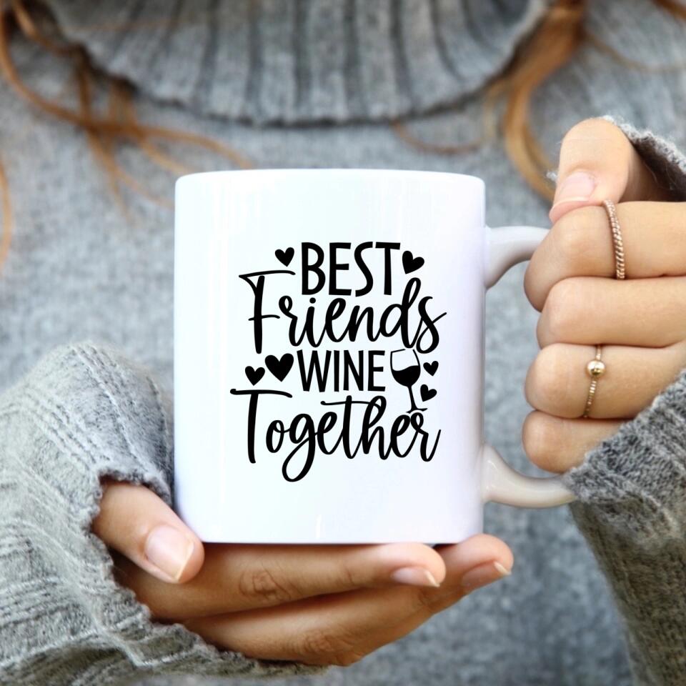 Weihnachtsfeier 2 Freundinnen Personalisiertes Geschenk - Tassen