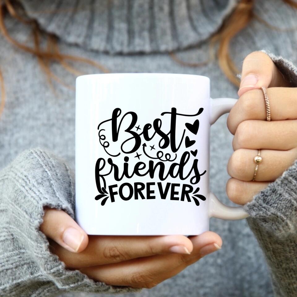 2 Freundinnen personalisiertes Partygeschenk - Tassen