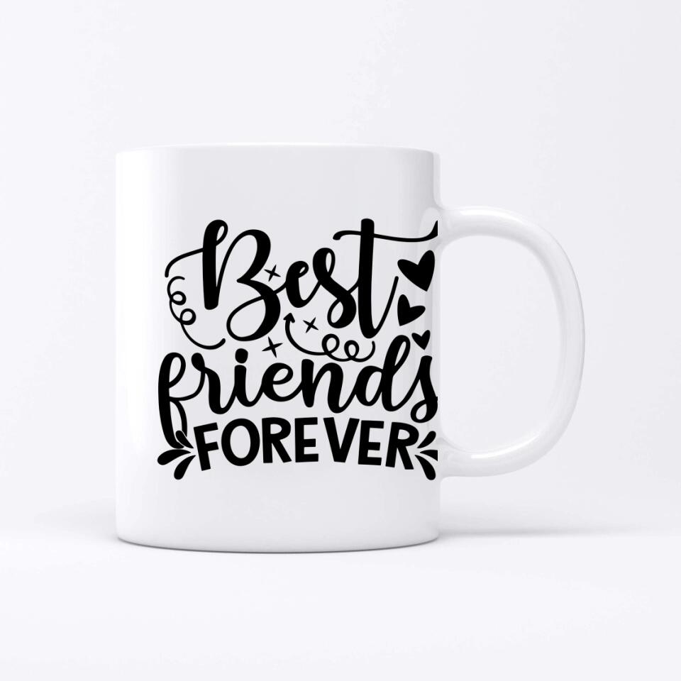 2 Freundinnen personalisiertes Partygeschenk - Tassen
