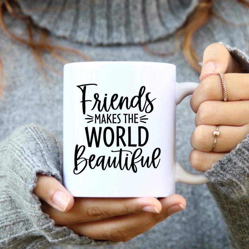 7 Freundinnen personalisiertes Partygeschenk - Tassen