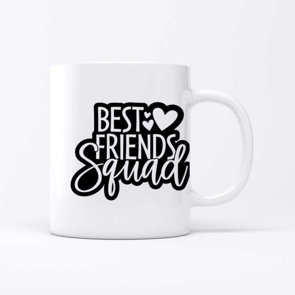 4 Freundinnen Bild Geschenk personalisiert - Tassen