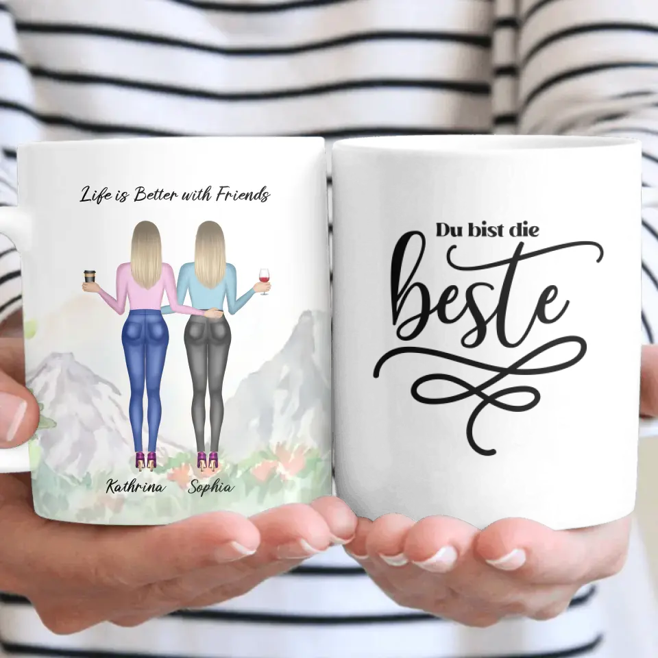 Geschenk für die beste Freundin - Tassen