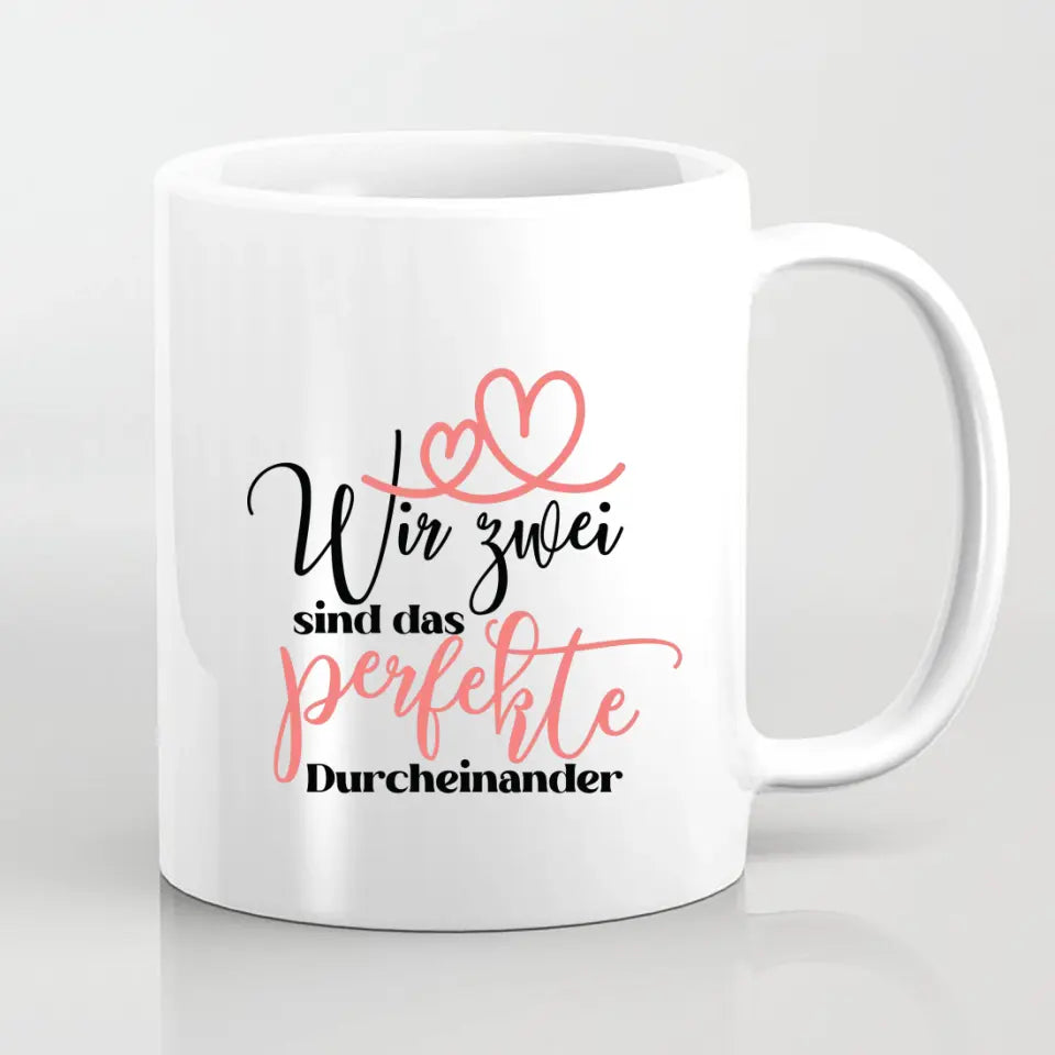 Personalisiertes Geschenk Ehepaar mit neugeborenem Baby - Tassen