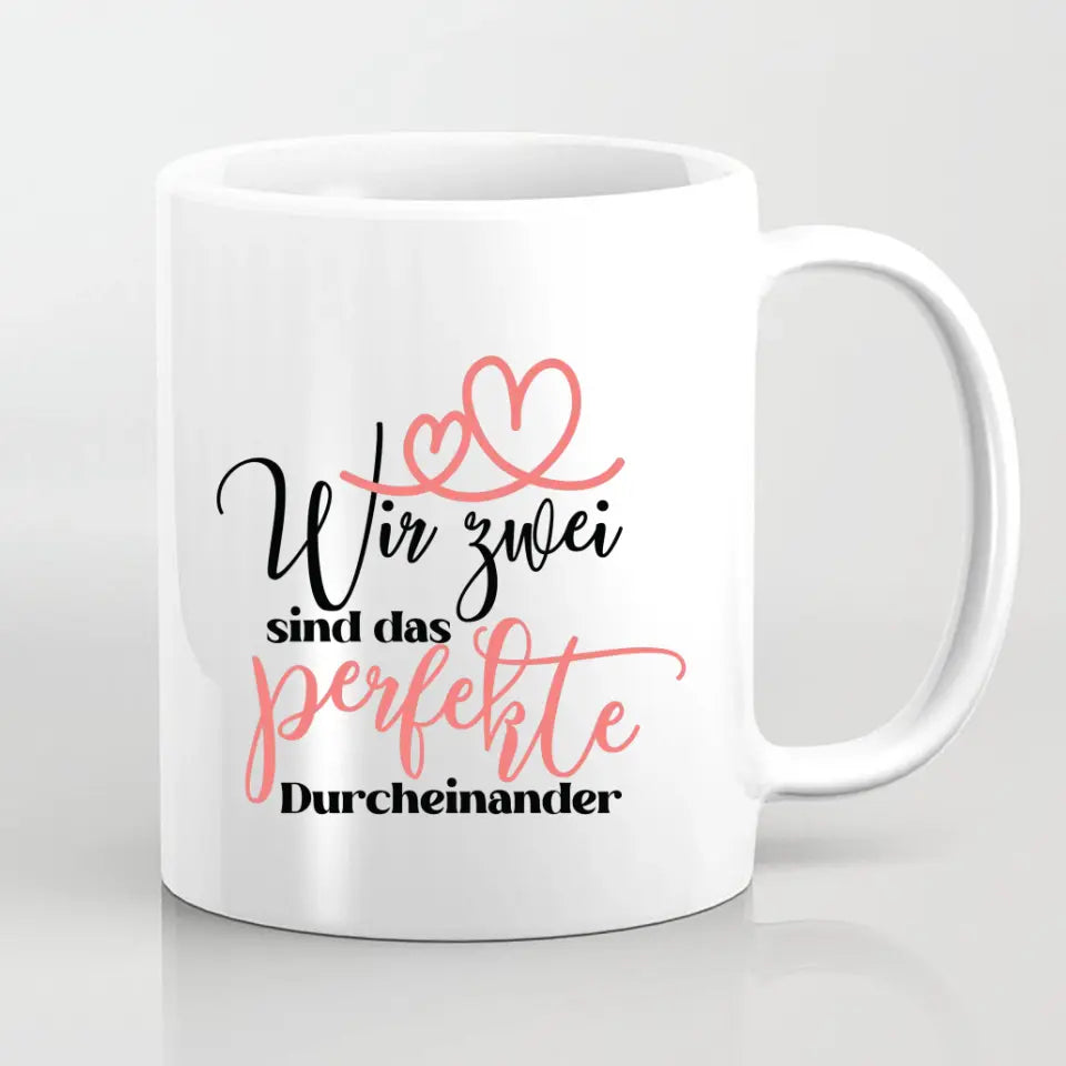 Personalisiertes Geschenk - Mama mit neugeborenem Baby - Herz Tassen