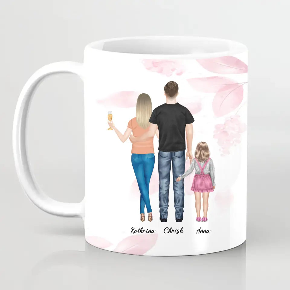 Wir sind Familie - personalisiertes Geschenk V3 - Tassen