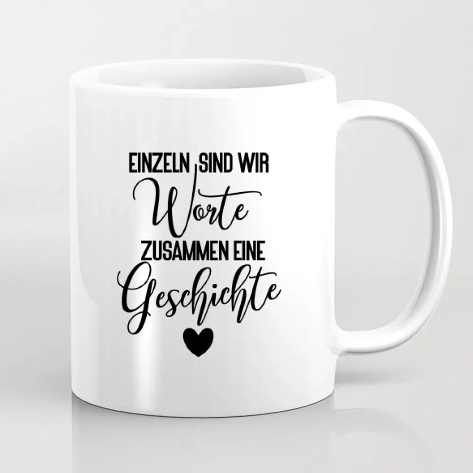Vater und Mutter mit zwei Kindern - personalisiertes Geschenk - Tassen