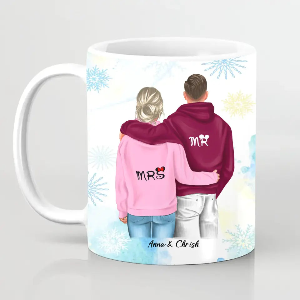 Geschenk Winter Pärchen - Tassen