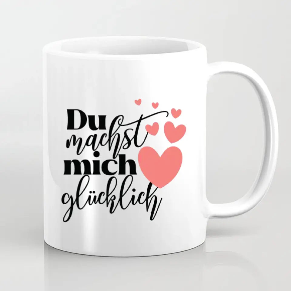 Geschenk Winter Pärchen - Herz Tassen