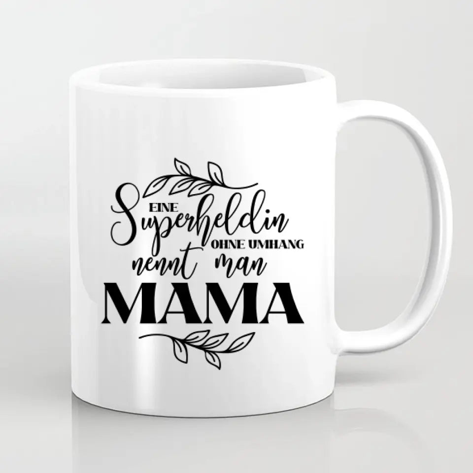 Mutter mit drei Kindern - Personalisiertes Geschenk - Herz Tassen