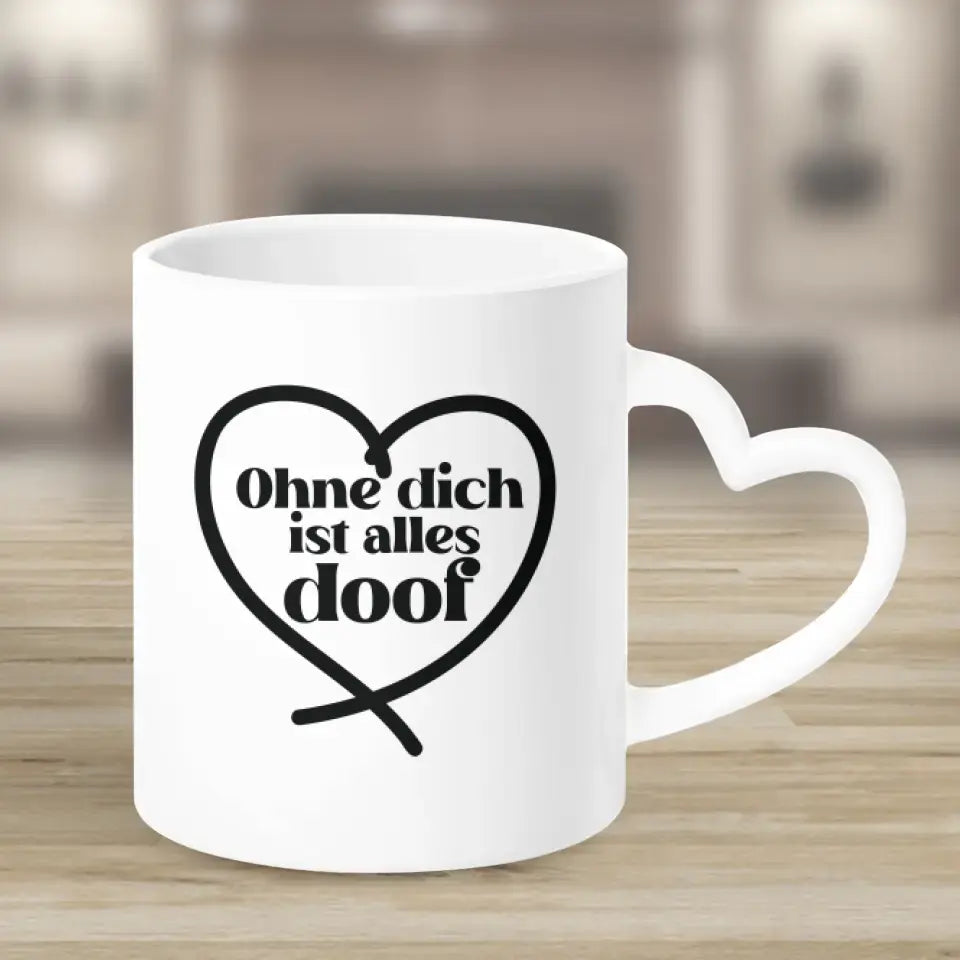Zwei Freunde im Pyjama Personalisiertes Weihnachtsgeschenk - Herz Tassen
