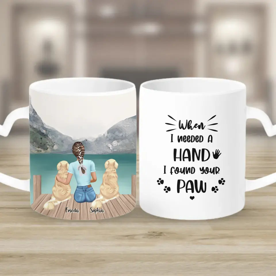 Hundemama personalisiertes Geschenk - 2 Hunde - Tassen