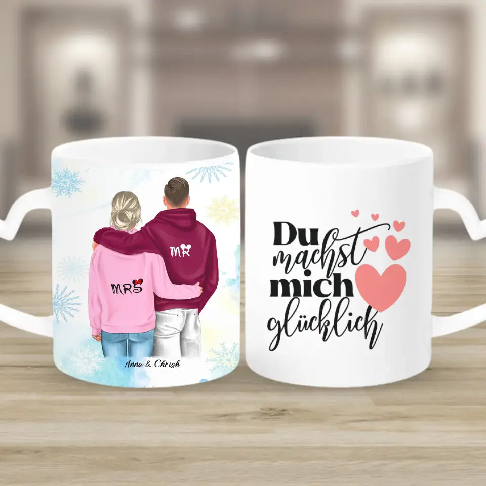 Geschenk Winter Pärchen - Tassen