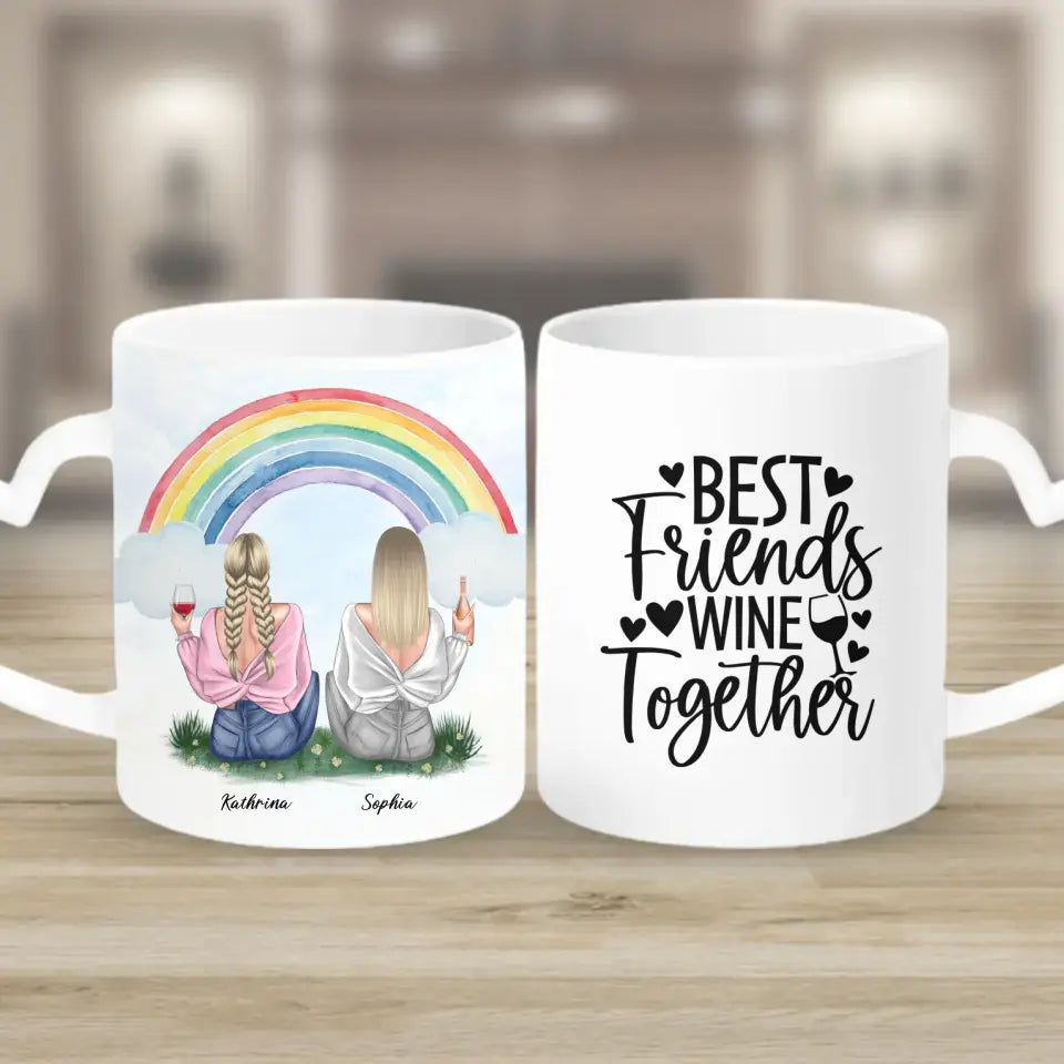 Geschenk für bunte Freundin - Tassen