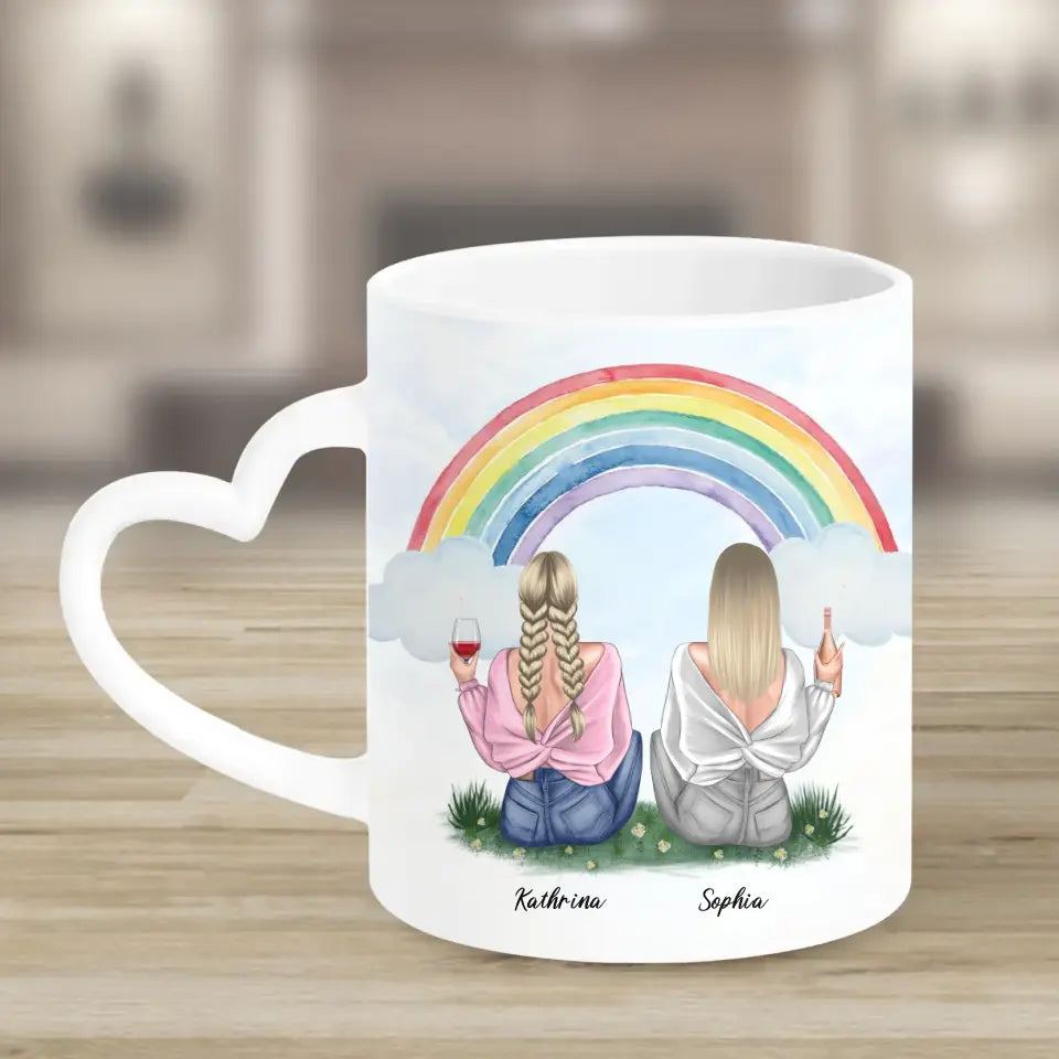 Geschenk für bunte Freundin - Tassen