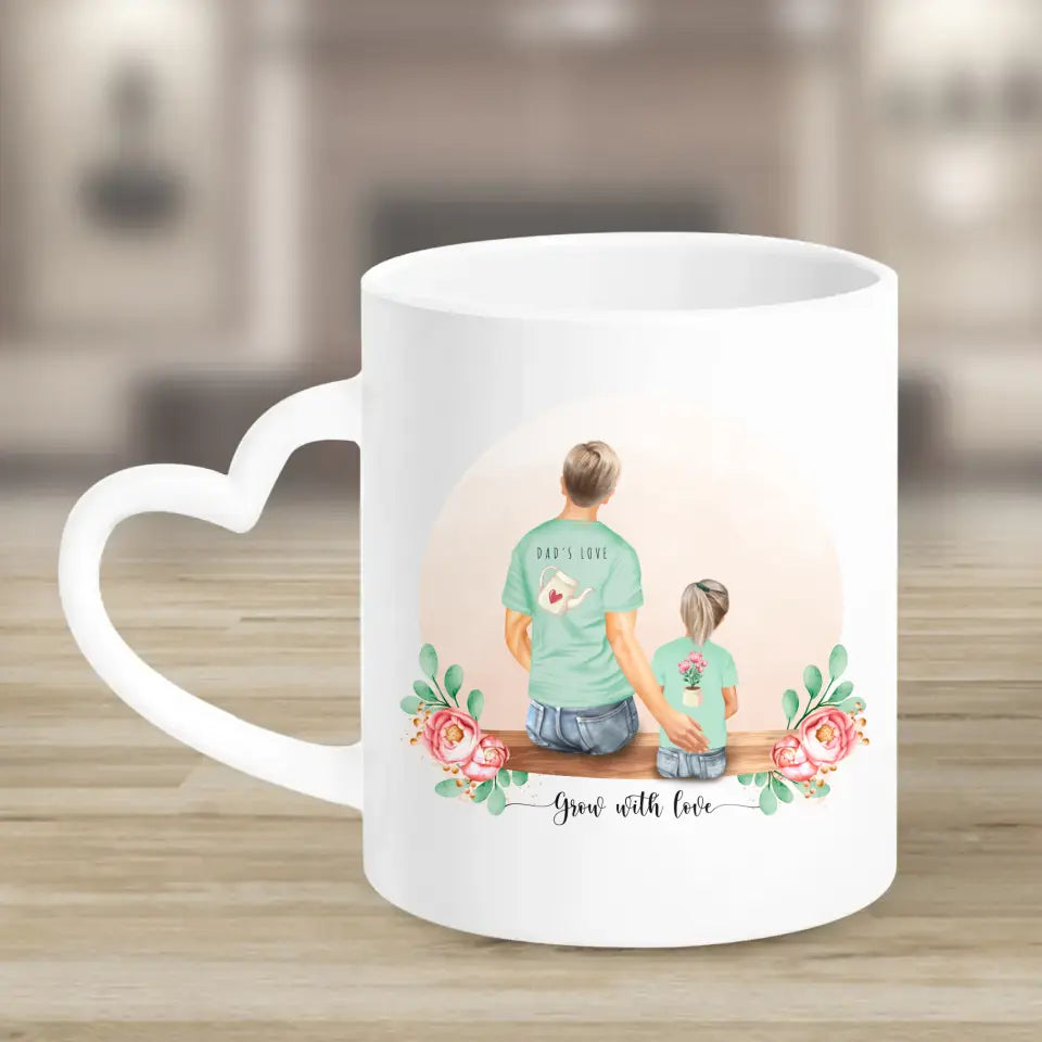 Vater und Tochter - Personalisiertes Geschenk - Tassen