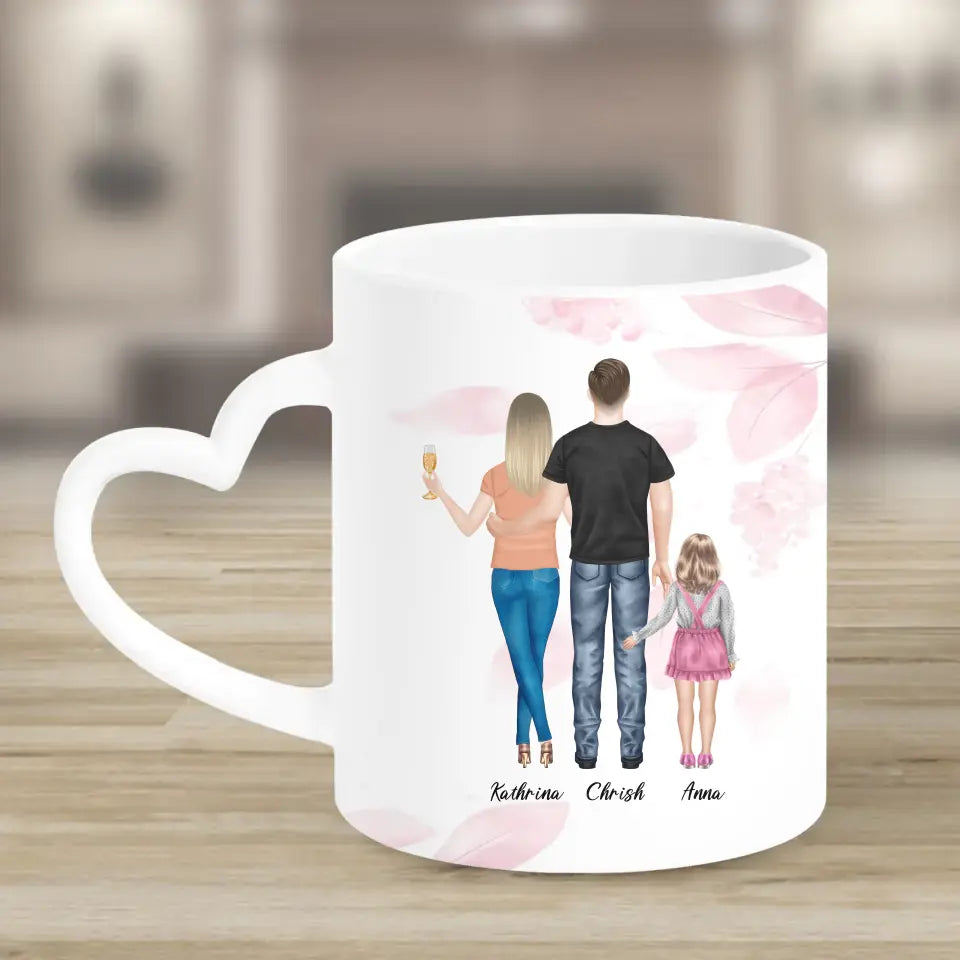 Wir sind Familie - personalisiertes Geschenk V3 - Tassen