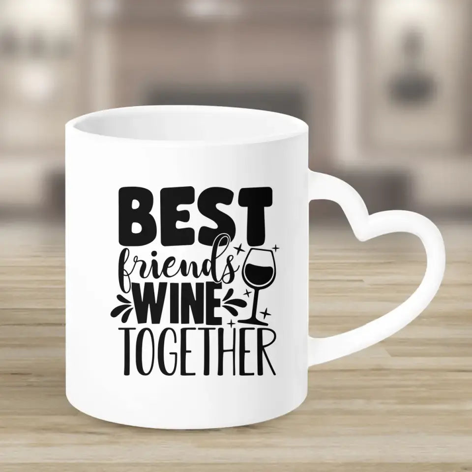 Geschenk für die beste Freundin Floral - Herz Tassen