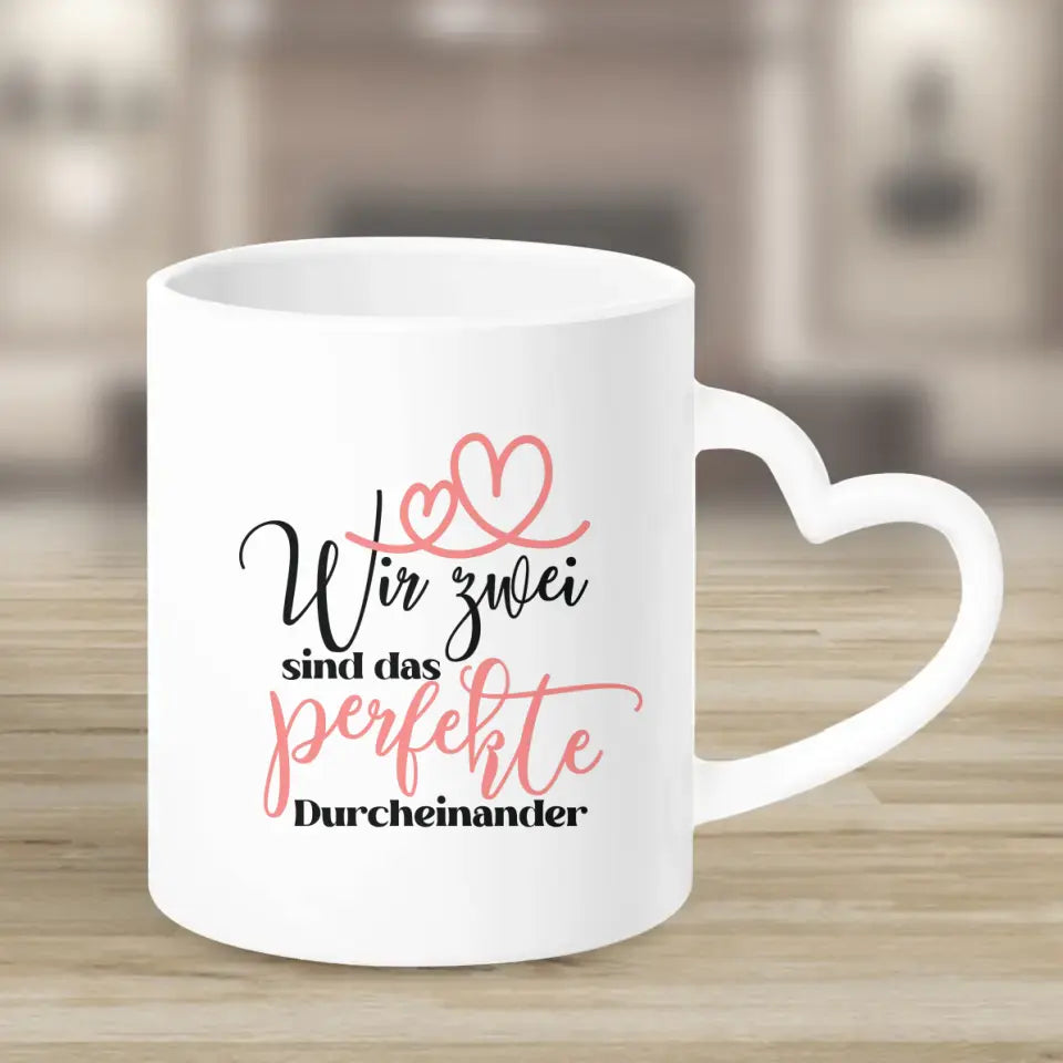 Personalisiertes Geschenk Ehepaar mit neugeborenem Baby - Tassen