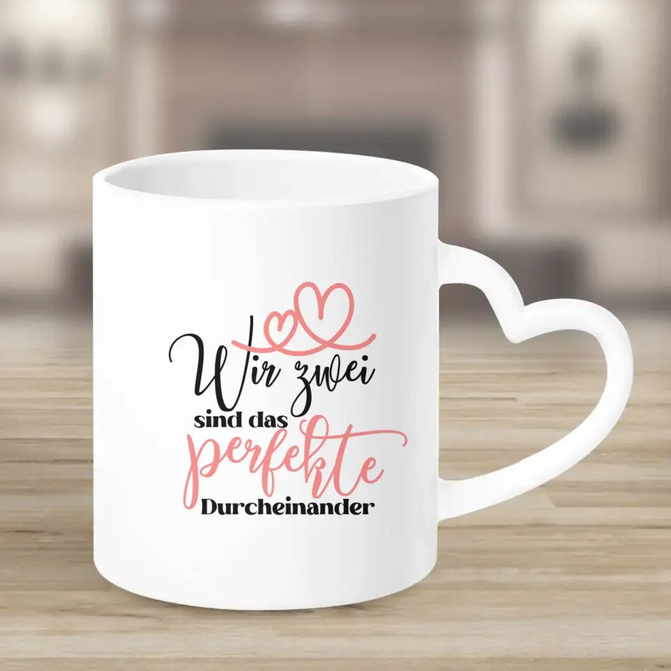 Personalisiertes Geschenk Ehepaar mit neugeborenem Baby - Tassen