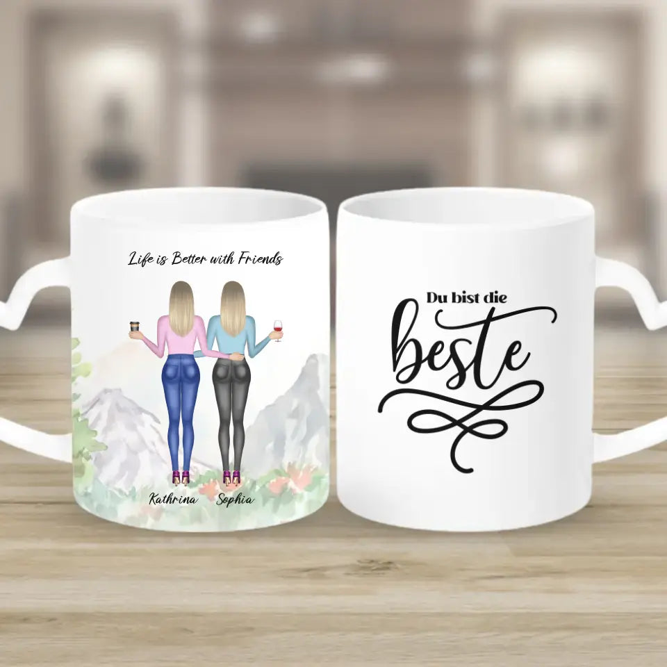 Geschenk für die beste Freundin - Tassen