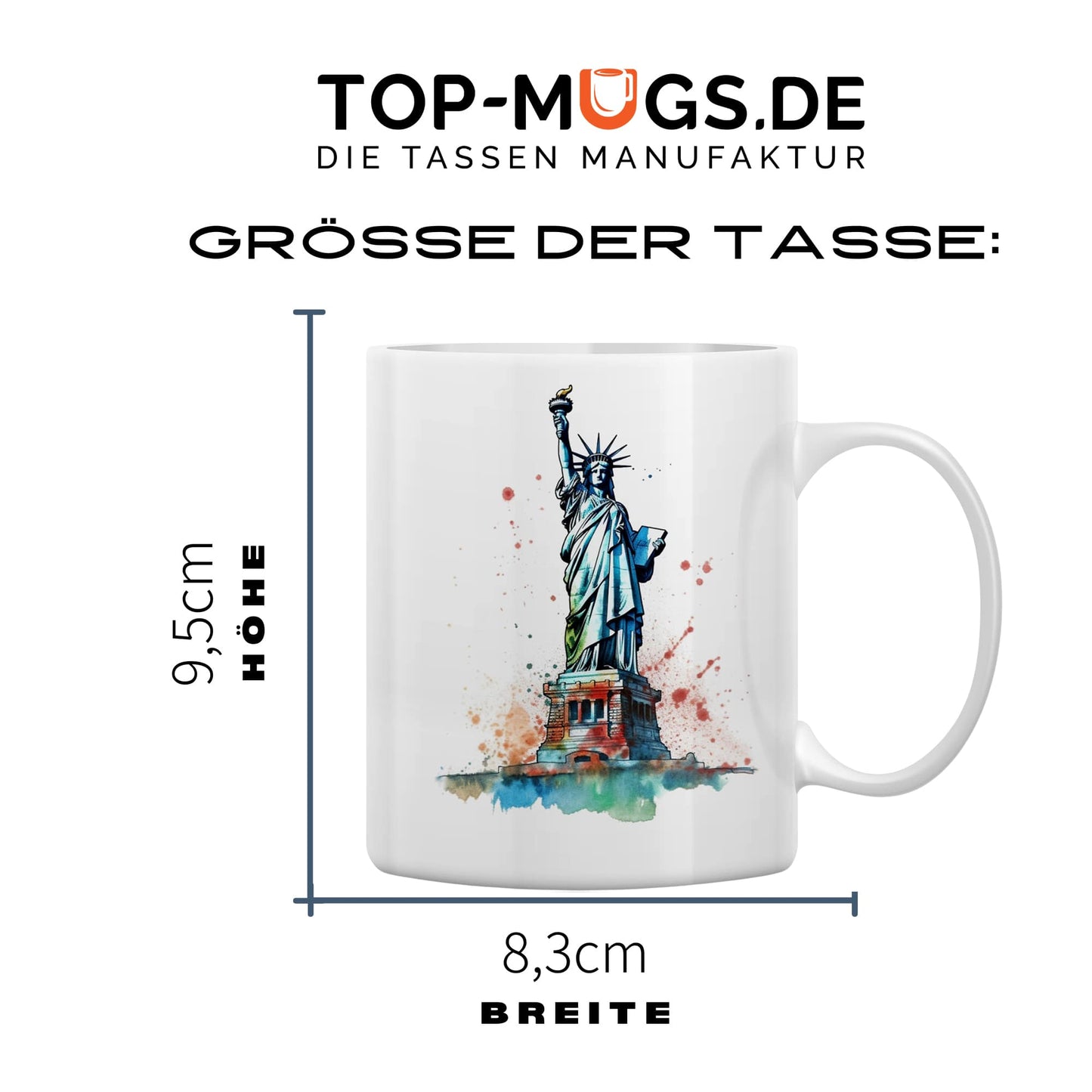 Spruchtasse - Amerika Freiheitsstatue