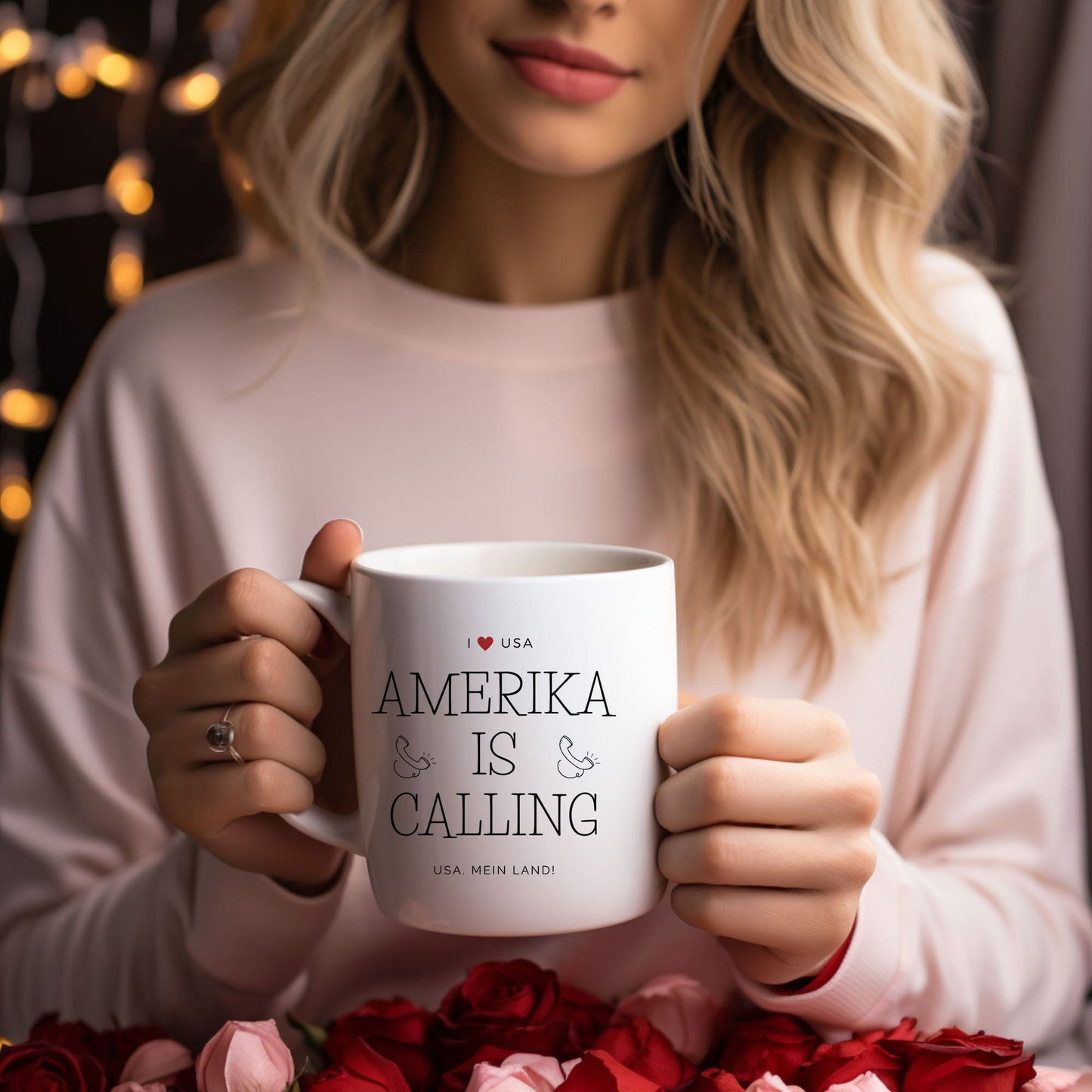 Spruchtasse - Amerika is calling ll
