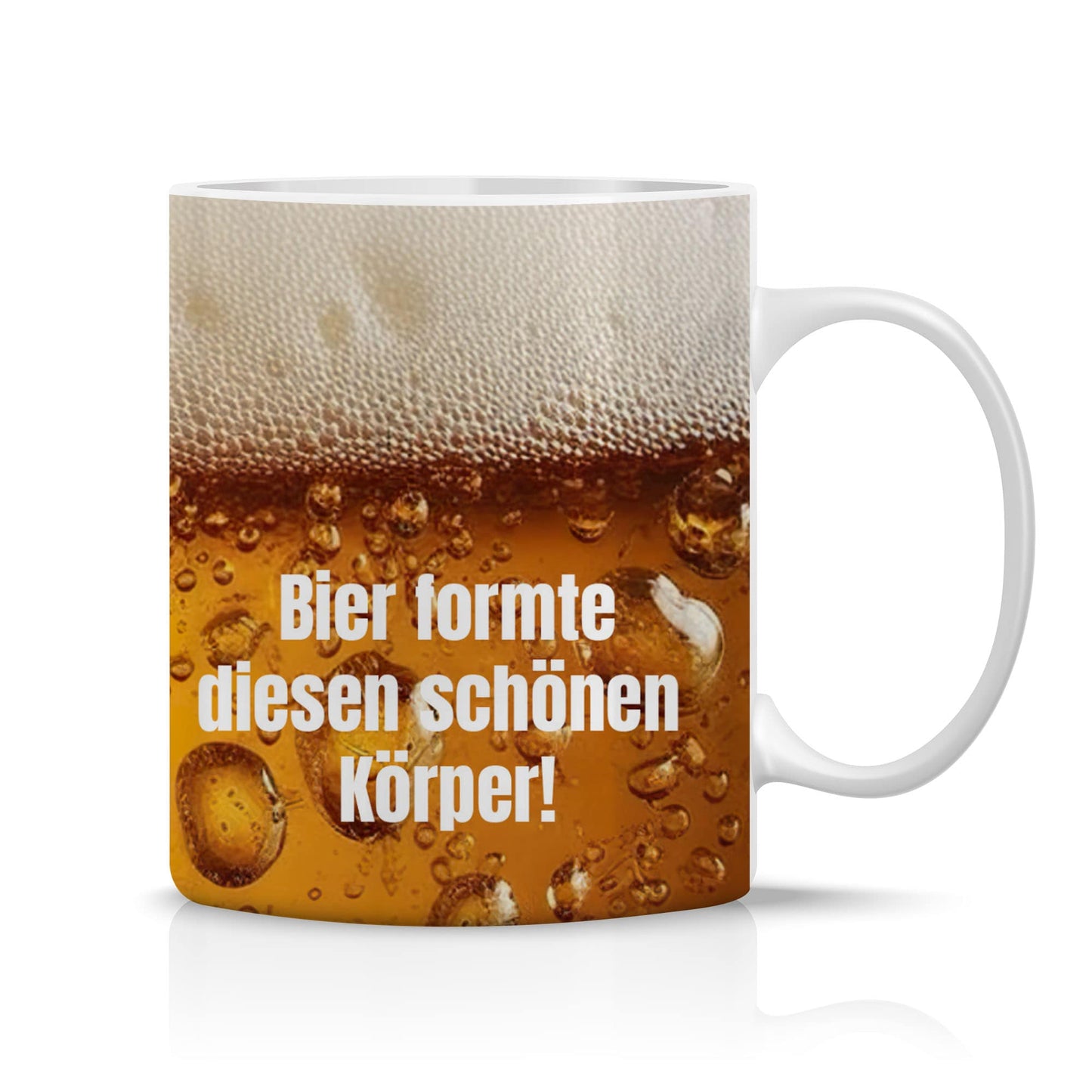 Spruchtasse - Bier formte diesen schönen Körper