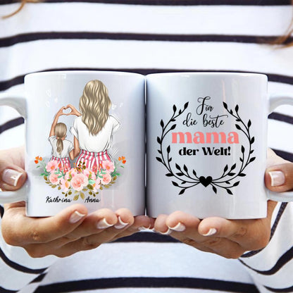 Die beste Mutter aller Zeiten floral - Tassen
