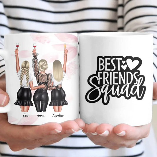 Geschenk ,,3 beste Freundinnen'' - Tassen