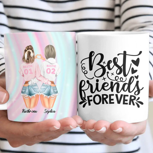 Bester Freund mit Herz Handzeichen Personalisiertes Geschenk - Tassen