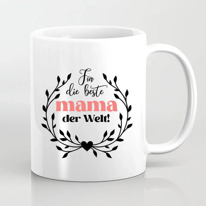 Mutter mit zwei Kindern - personalisiertes Geschenk - Herz Tassen