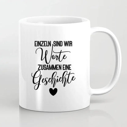 Vater und Mutter mit zwei Kindern - personalisiertes Geschenk - Tassen