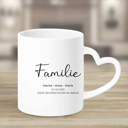 Personalisiertes Familien-Poster ,,Family ❤️ - Tassen
