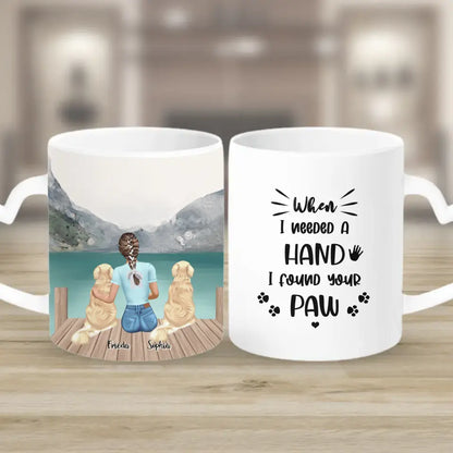 Hundemama personalisiertes Geschenk - 2 Hunde - Tassen