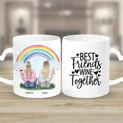 Geschenk für bunte Freundin - Tassen