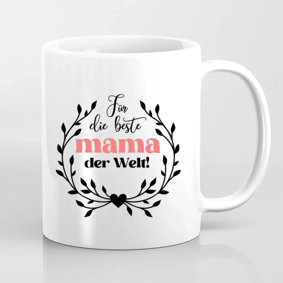 Mama und zwei Töchter sitzen auf der Schaukel - Tassen