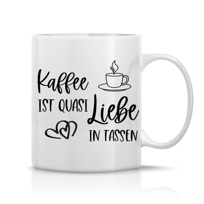 Spruchtasse - Kaffee ist Liebe...